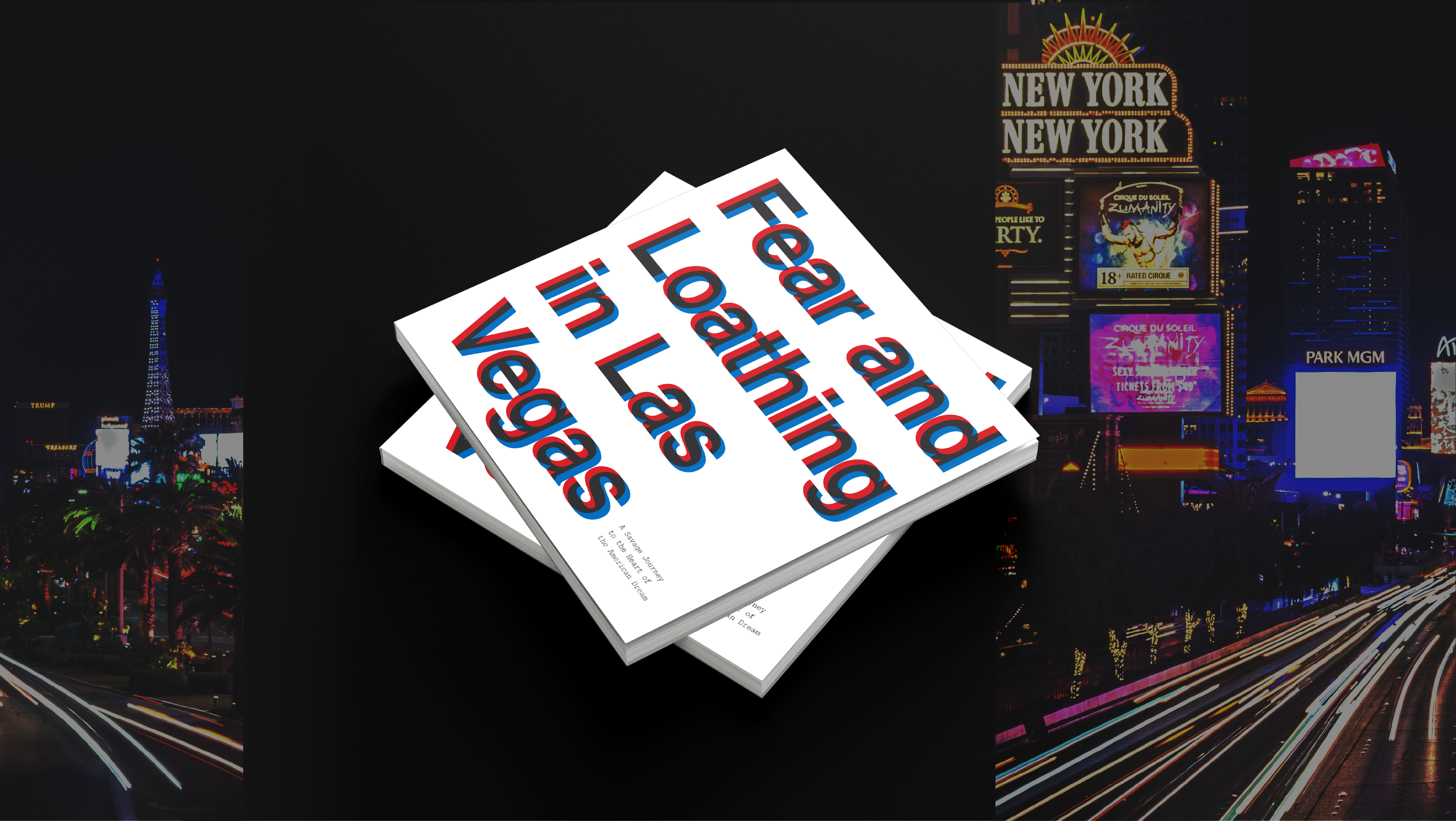 Fear and Loathing in Last Vegas, typographic book